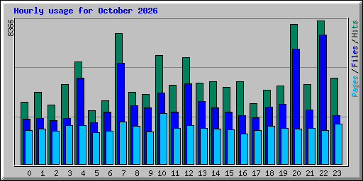 Hourly usage for October 2026